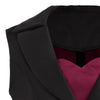 Vintage Color Block High Low Dress