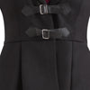 Vintage Color Block High Low Dress