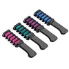 Pure Color Coloring Comb Fashion Lady Hair Styling Tool 4PCS