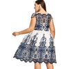 Plus Size Boat Neck Party Dress