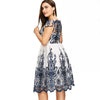 Plus Size Boat Neck Party Dress