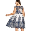 Plus Size Boat Neck Party Dress
