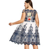 Plus Size Boat Neck Party Dress