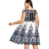 Plus Size Boat Neck Party Dress