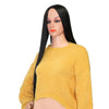 Ultra Long Middle Part Straight Synthetic Wig