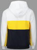 WATSUP Print Kangaroo Pocket Color Block Hoodie