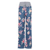 Trendy Elastic Waist Floral Print Women Pants