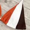 Color Block String Low Waisted Bikini Set