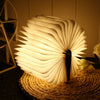M - 001 Warm White LED Wooden Folding Mini Book Shape Light