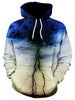 Kangaroo Pocket Cracked Sky 3D Print Hoodie