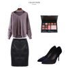Brief Zipper Design Leather Women Skirt