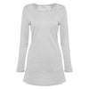 Round Collar Long Sleeve Spliced Lace Ruffled Women T-shirt