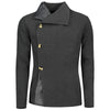 Button Up Snake Skin Leather Panel Jacket