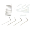 4pcs Bathroom Accessories Towel Bar Ring Robe Hook Bath Hardware