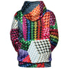 3D Colorful Magnetic Balls Print Pullover Hoodie