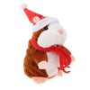 Christmas Style Cute Talking Hamster Plush Toy Sound Record