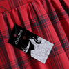 Plus Size Checked Shirt Collar Vintage Dress