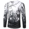 Long Sleeve Branch Print Tee