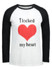Graphic Print Raglan Sleeve Couple T-shirt