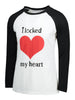 Graphic Print Raglan Sleeve Couple T-shirt