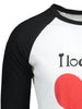 Graphic Print Raglan Sleeve Couple T-shirt