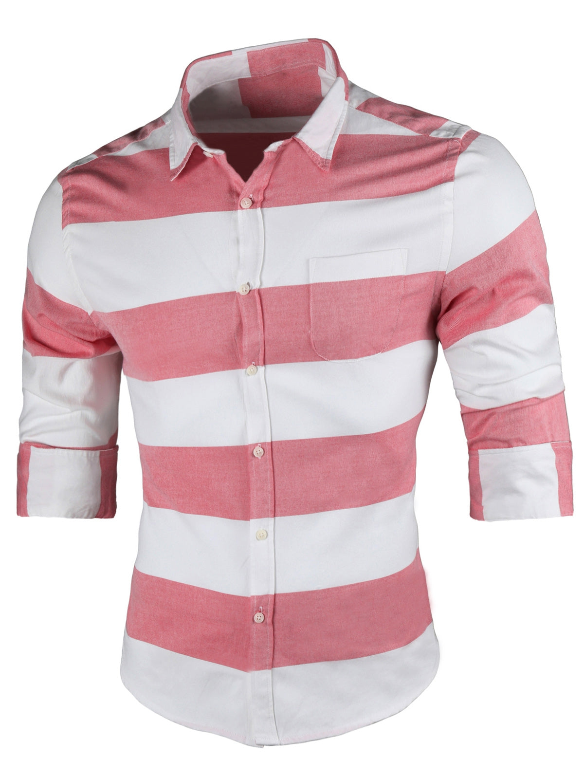 Long Sleeve Casual Striped Shirt