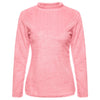 New Women Long Sleeve Fluffy Sweater Warm High Neck Jumper Pullover Crop Top