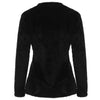New Women Long Sleeve Fluffy Sweater Warm High Neck Jumper Pullover Crop Top