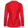 New Women Long Sleeve Fluffy Sweater Warm High Neck Jumper Pullover Crop Top