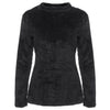 New Women Long Sleeve Fluffy Sweater Warm High Neck Jumper Pullover Crop Top