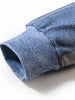 Camouflage and Denim Pattern Jacket