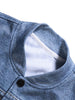 Camouflage and Denim Pattern Jacket