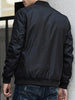 Embroidered Applique Zip Up Bomber Jacket