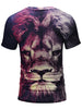 Crew Neck Lion Face Cool Tee