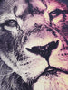 Crew Neck Lion Face Cool Tee
