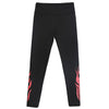 Mid Waist Flame Print Skinny Leggings Women Yoga Pants