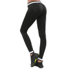 Elastic Waist Stripe Print Skinny Leggings Women Yoga Pants