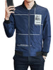 Graphic Print Zip Up Lightweight Jacket