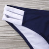Contrast Trim Strappy Bikini Set