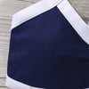 Contrast Trim Strappy Bikini Set
