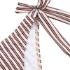 Frill Hem Stripe Tie Side Bikini Set