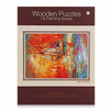 Luminous Wooden Puzzles Oil Painting Series Sailing Scene