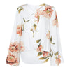 Women Long Sleeve Cross Belt Blouse V Neck Design