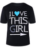 Graphic Print Matching Couple Tee