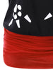 Cat Print Skew Collar Tunic T-shirt