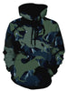 Horse Pattern Camouflage Pullover Hoodie