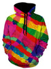 Kangaroo Pocket Pullover Rainbow Hoodie