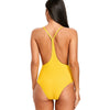 Ribbed Frilled Trim Cami Strap Swimsuit