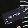 Turtleneck Long Sleeve Stripe Button Women Knitted T-shirt