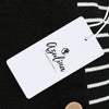 Turtleneck Long Sleeve Stripe Button Women Knitted T-shirt
